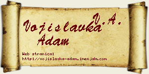 Vojislavka Adam vizit kartica